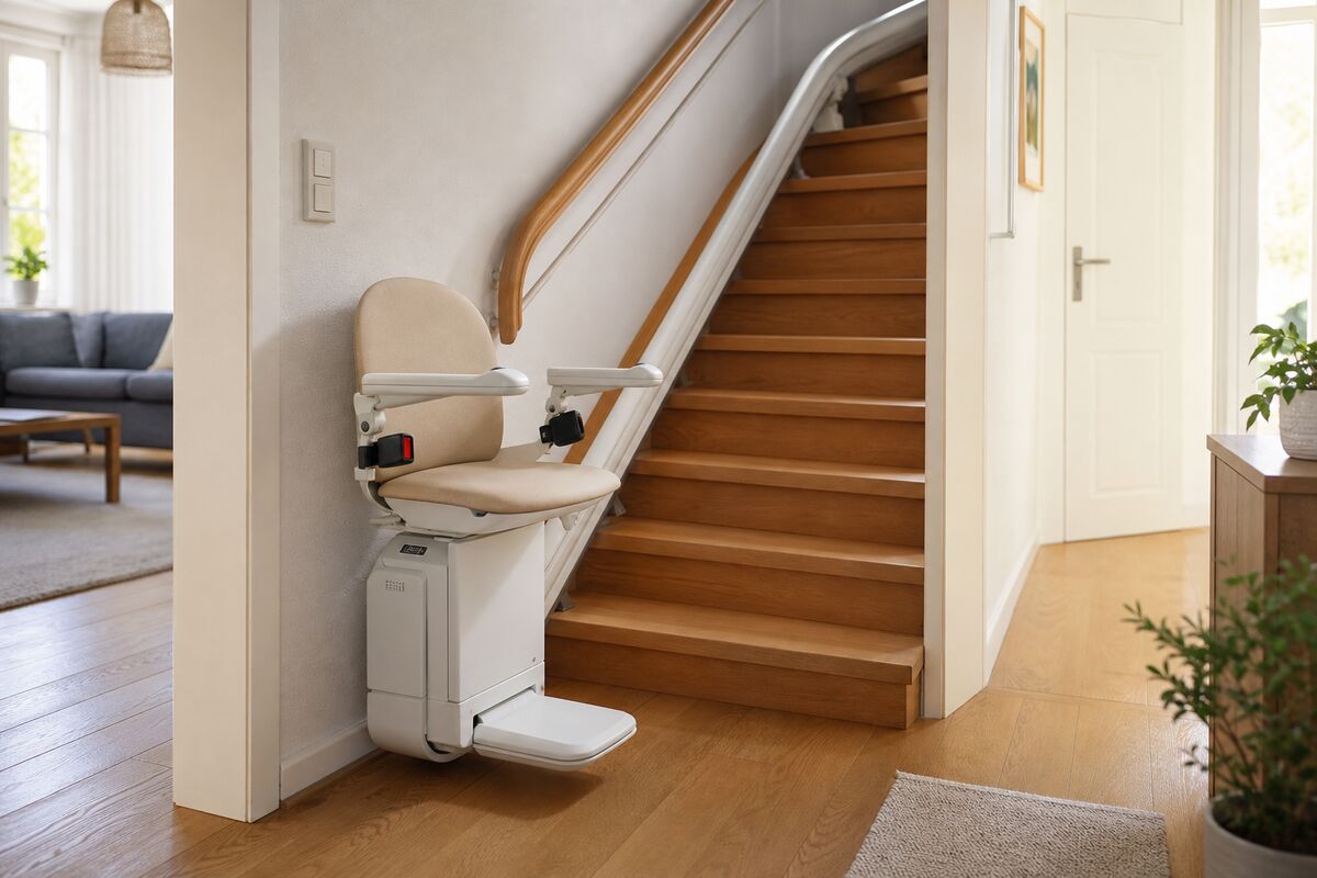 Sitzlift an einer Treppe